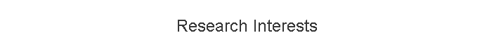 Research Interests